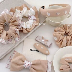 Set phụ kiện tóc Pastel – Băng đô & Kẹp tóc Hàn Quốc