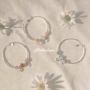 Vòng tay Charm đá may mắn handmade